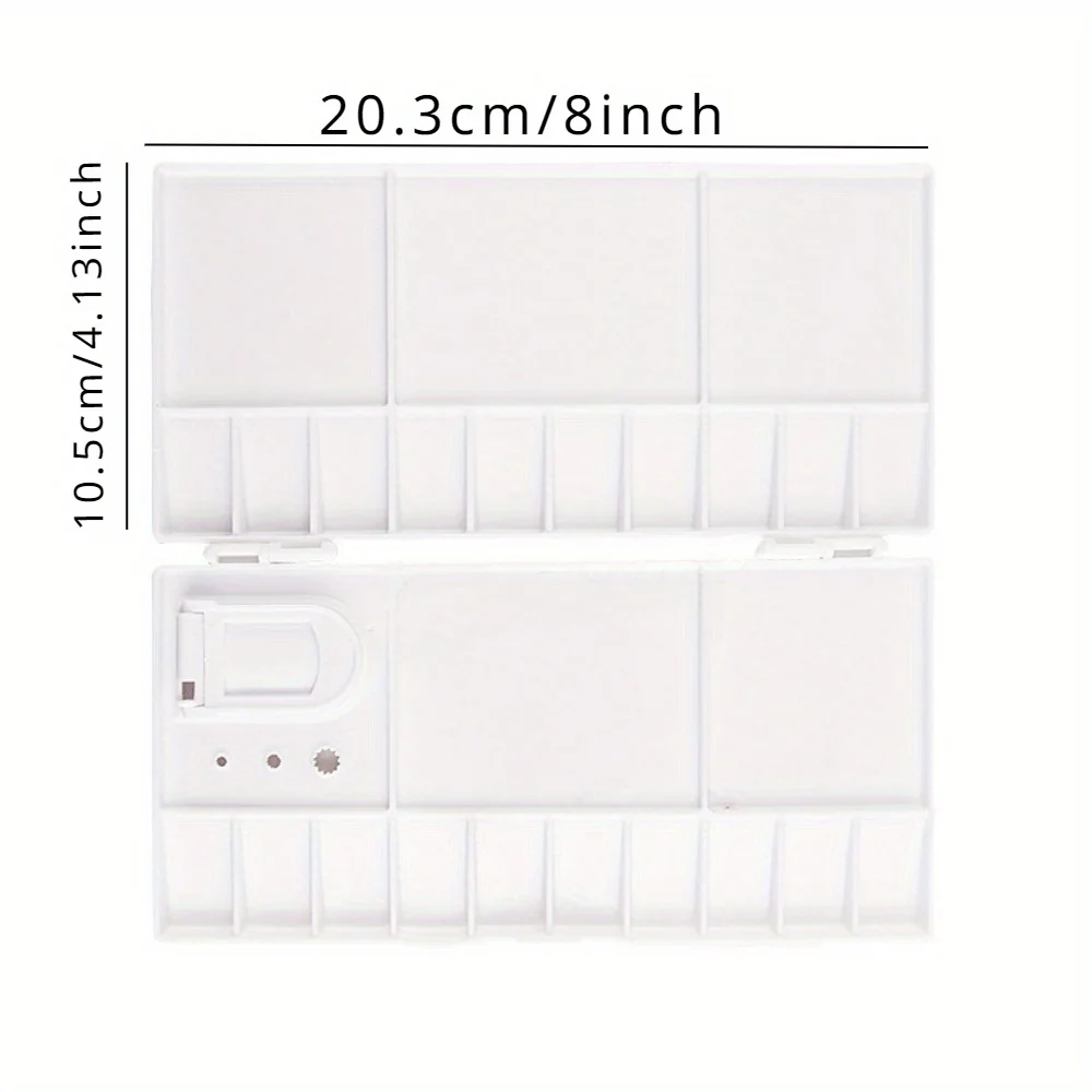 Large Art Paint Palette with 25 Grids Artist Oil Watercolor Plastic Tray for Painting Drawing Supplies And Organizer