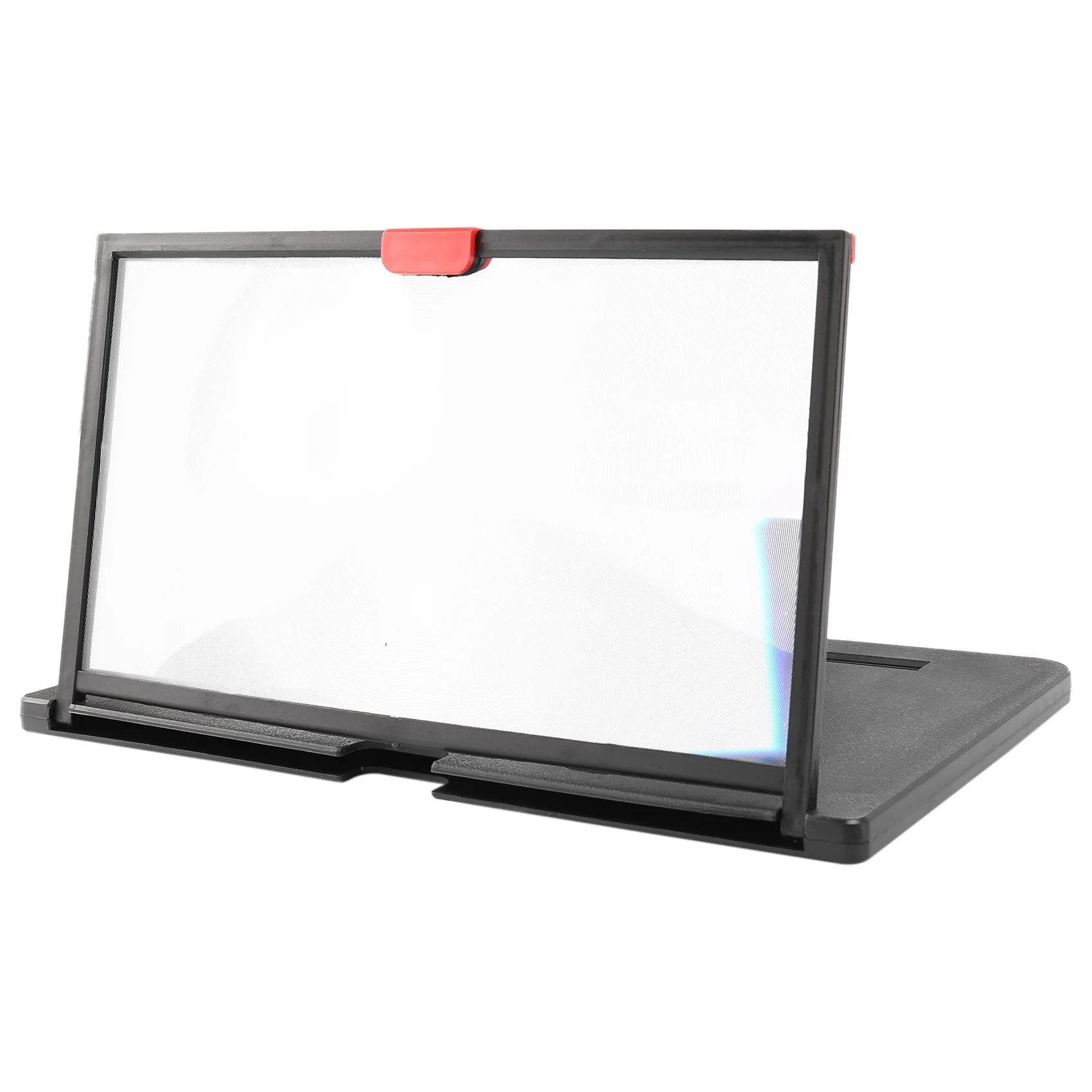 Mobile Phone Screen Magnifier 12 Inch 3D HD Video Amplifier Stand Bracket Movie Game Black Folding Desk Holder