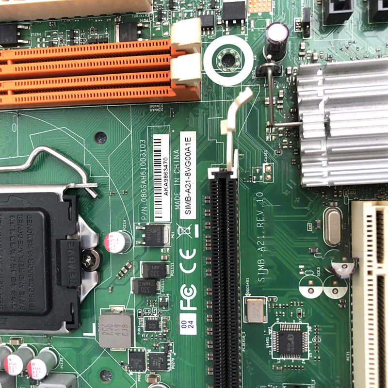 SIMB-A21 REV .10 SIMB-A21-8VG00A1E Industrial Control Motherboard H61 Support I3/I5/I7 For Advantech 6 SIMB-A21 REV .10 SIMB-A21-8VG00A1E Industrial Control Motherboard H61 Support I3/I5/I7 For Advantech - Image 4