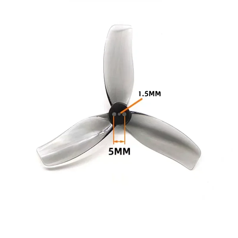 Hélices 90mm 3 pales pour drone FPV micro - Lot de 6 paires