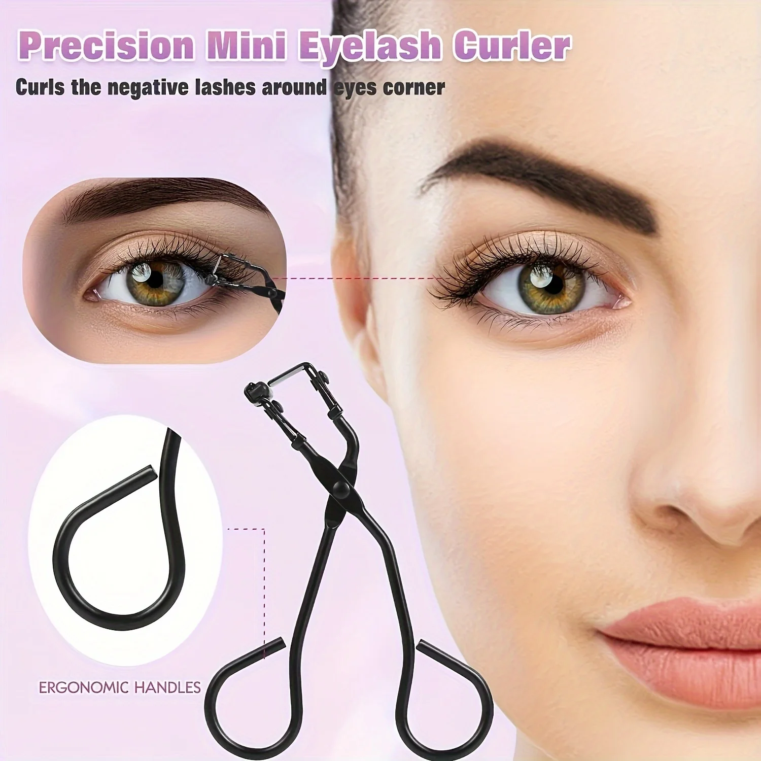 Eyelash Curler Mascara Tool Travel Curling Iron Portable Curling Iron Eyelash Comb Seperator Eyelashes Curler Heated Lash