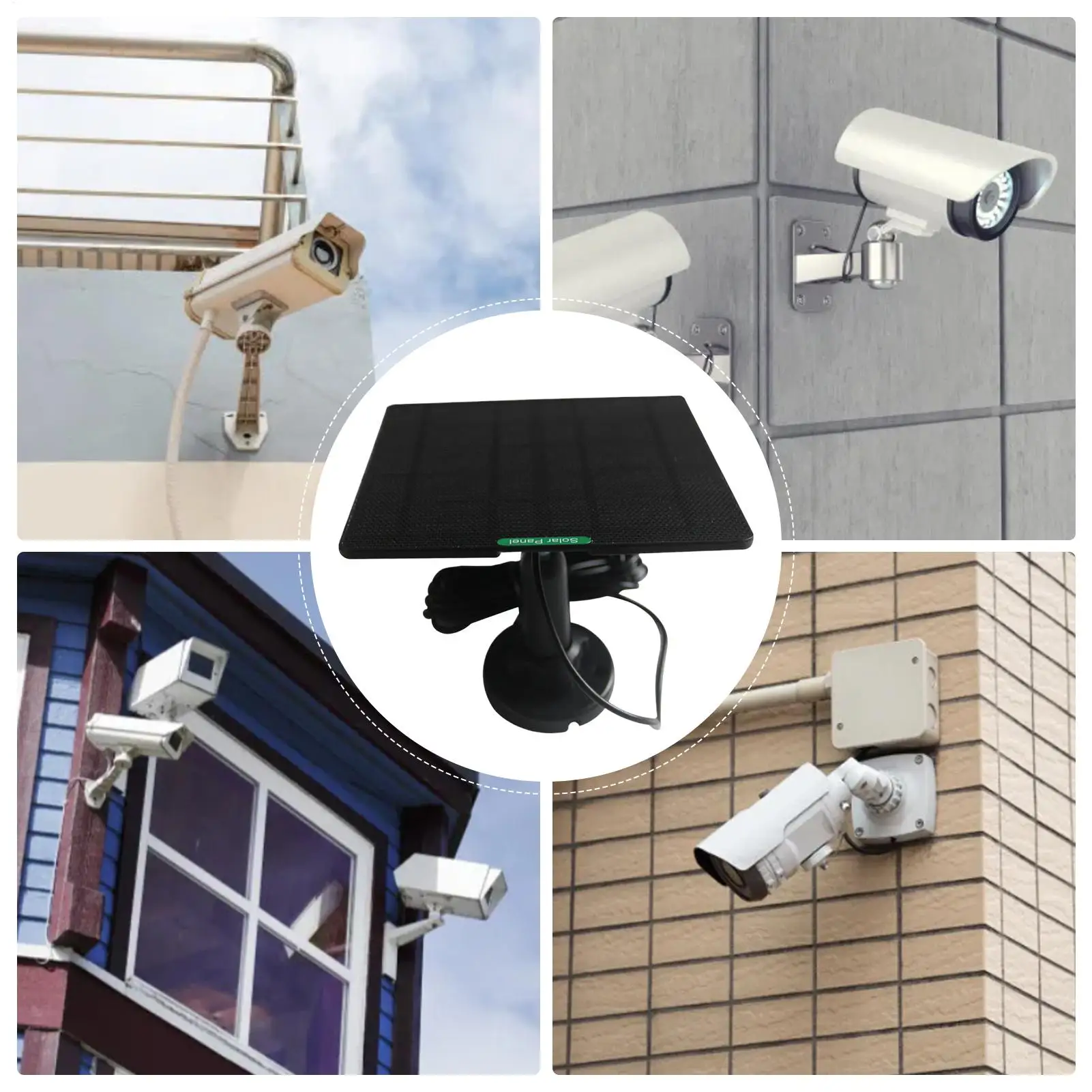 비디오 초인종 태양열 충전기 카메라 태양열 충전 패널 기숙사 아파트 매장 벽 게이트 야드에 대한 50W 초인종 충전 장치