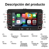 7-дюймовая автомобильная навигационная система с GPS, мультимедийное Wi-Fi радио 2 + 32G Android Auto и Carplay для Volkswagen Golf 5,6, Polo, Passat b6, b7, Skoda — изображение 6