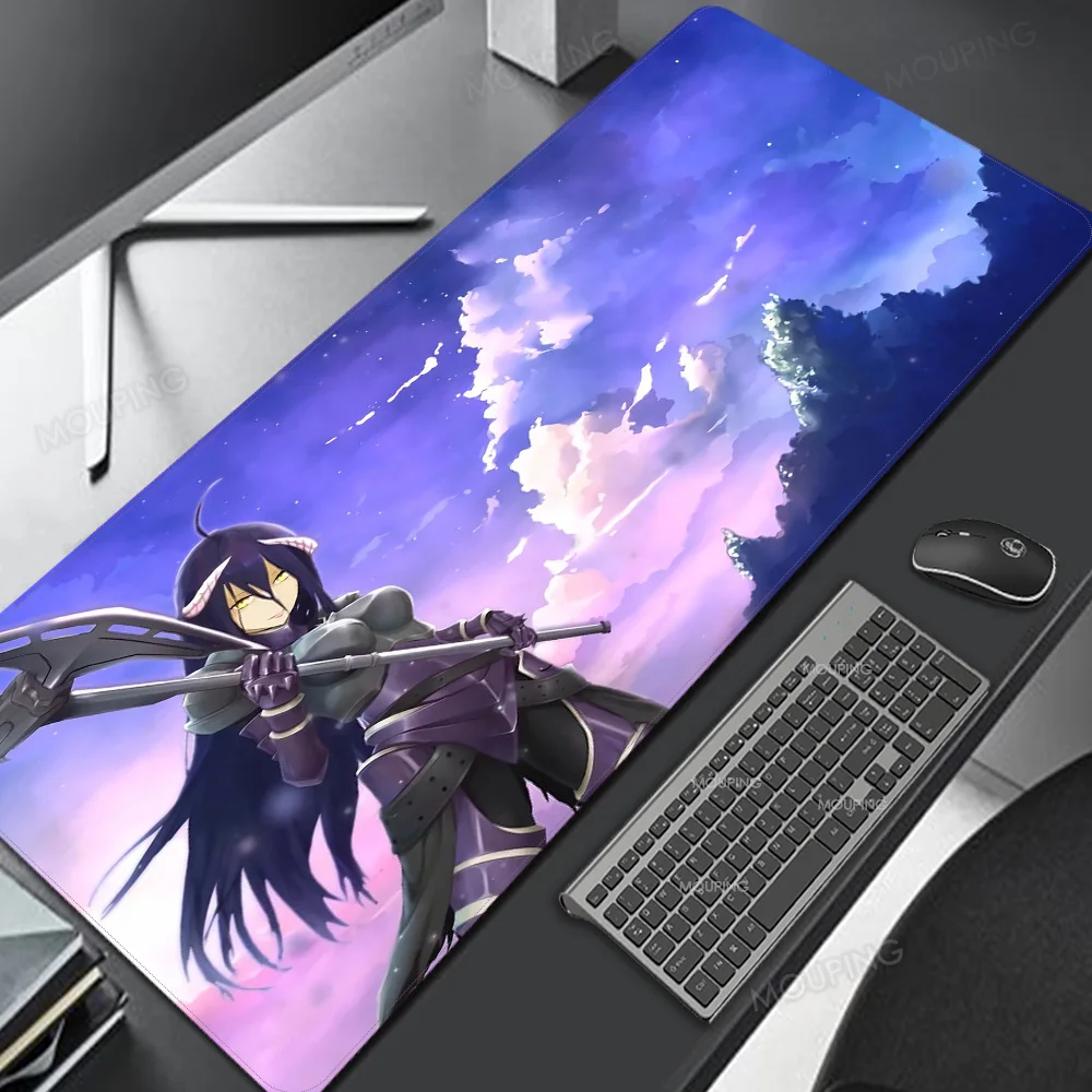 

Overlord Sexy Girl Anime Computer Case Mouse Keyboard Kit Laptop Big Art Japanese Style Mousepad Pad with Its Print Pc Cabinet