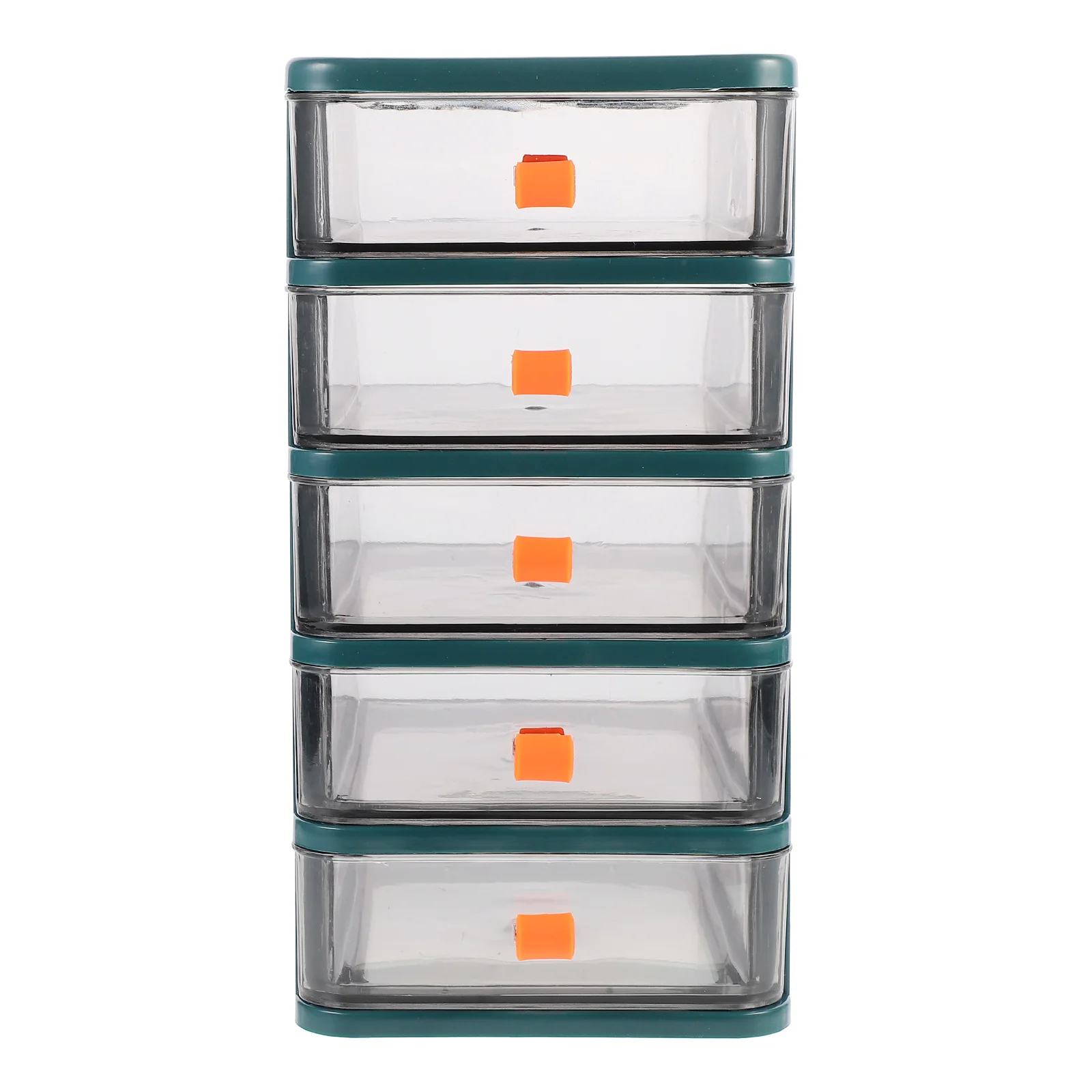 Drawer Five- layer Portable Storage Cabinet Clear Jewelry Holder Box Desktop Storage Organiser for Home Office glowing planet crystal glass drawer knobs with screws cabinet pull handles for wardrobe cupboard furniture hardware home decor