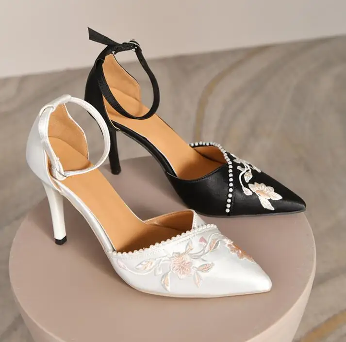 

High heels female pointed toe 2022 new women's shoes sexy stiletto shallow mouth single shoes black work shoes women