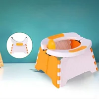 New children's outdoor travel foldable portable car small toilet 1