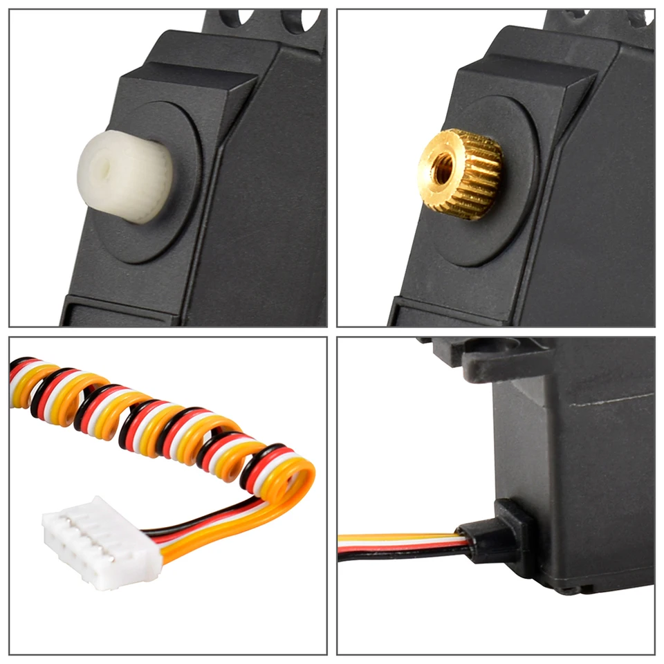 VGEBY RCメタルギアサーボ 12428 12423 サーボ 高トルク 交換用アップグレードアクセサリー Wltoys 124 並行輸入品 Wltoys rcメタルギアサーボ、砂漠、ショートコース、車、トラック