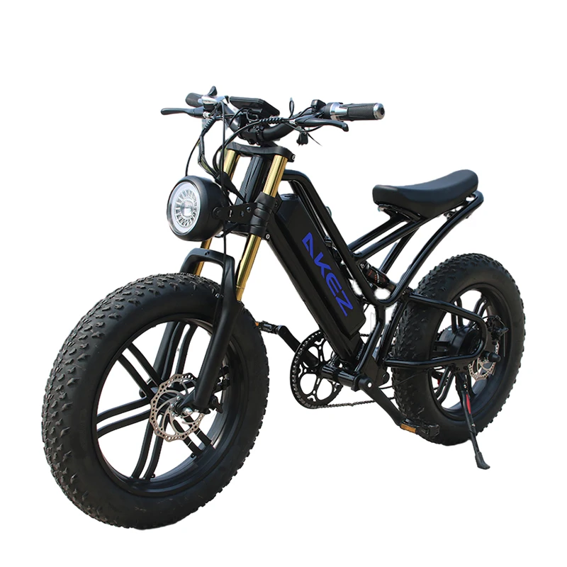 

AKEZ Electric Bike 750W 48V17.5AH Hydraulic Shock Absorber Snow 20*4.0inch Fat Tire Electric Motorcycles Off Road Mountain Ebike