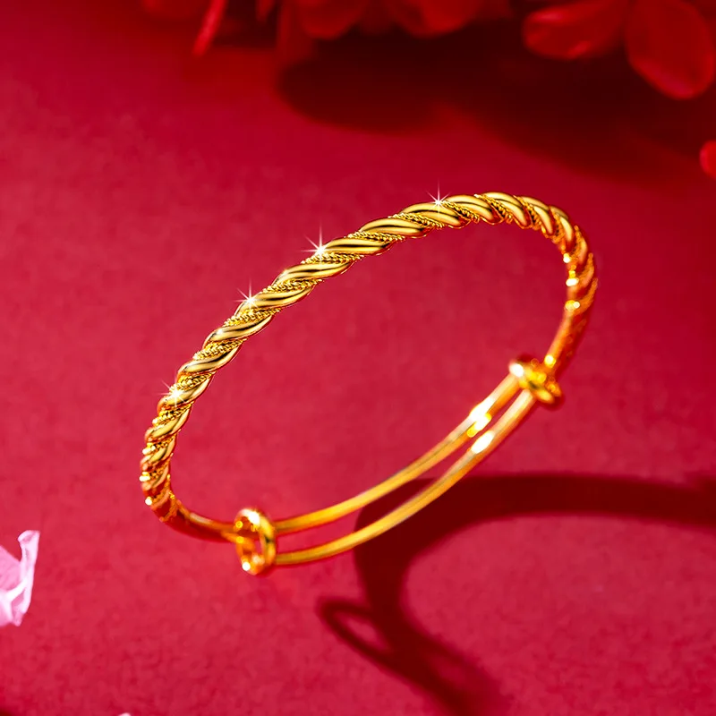 アクセサリー K18 gold bangle 18K Yellow Gold 7 Pieces Set Bangle Diamond Cut. 59mm