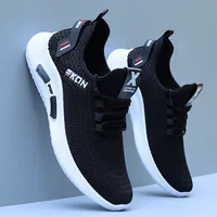 Printemps blanc chaussures décontractées respirant antidérapant marche baskets hommes chaussures en plein air 2025 confortable mode à lacets chaussures de course 4