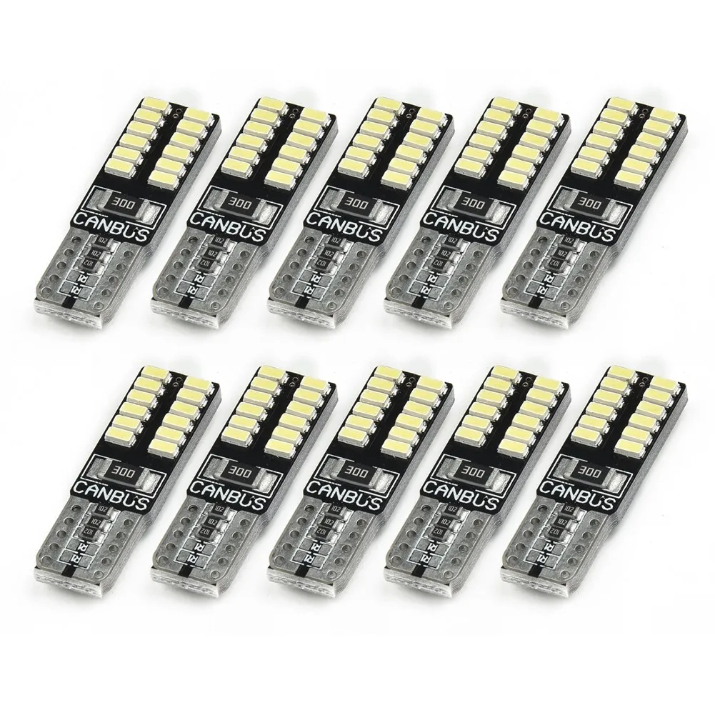 10PCS T10 W5W SMD 3014 24LED Car Wedge Clearance Lights Parking Light For Volvo S80L XC90 C70 V40 V50 XC60