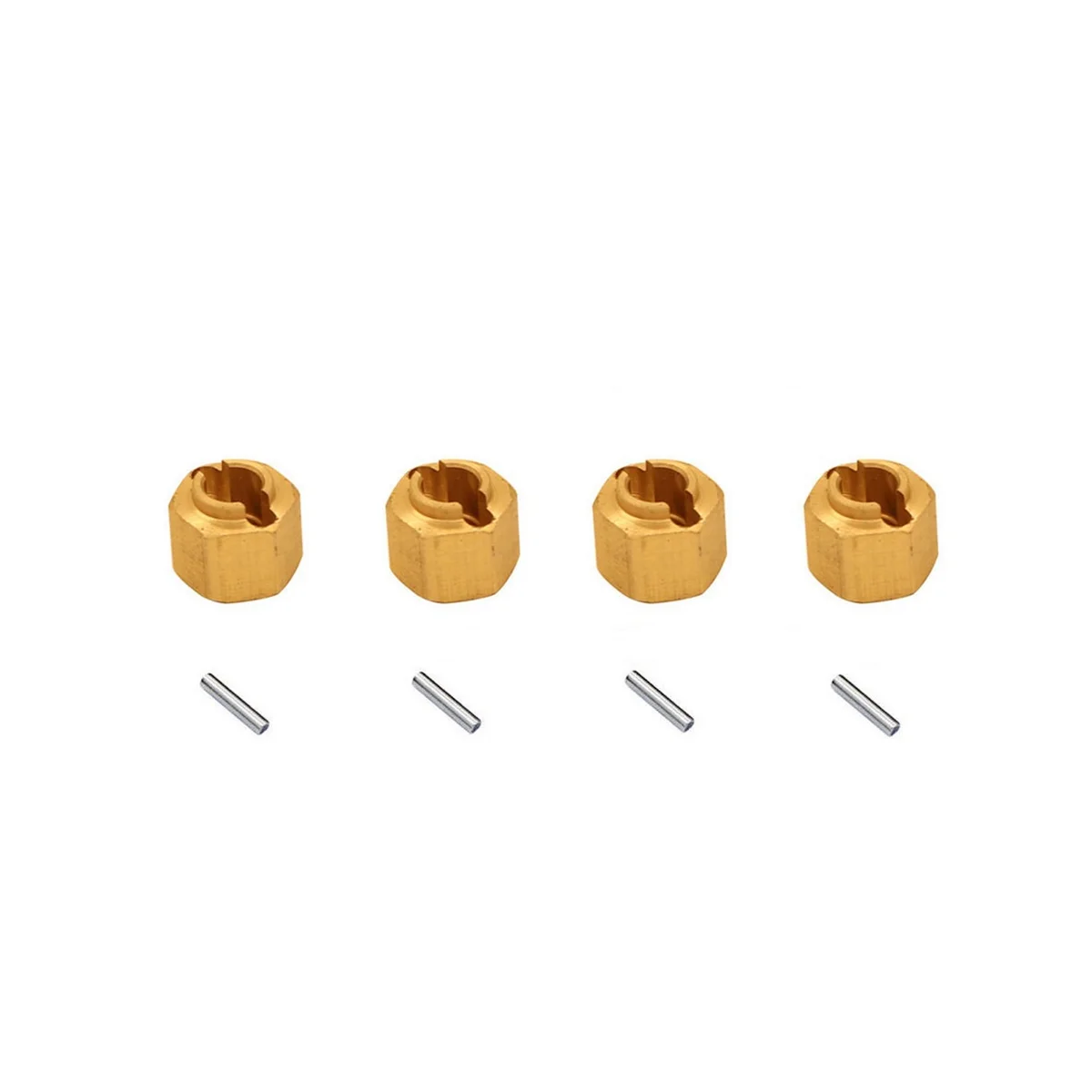 

4 шт латунный удлиненный адаптер для шестигранного колеса 9750 для TRX4M -4M 1/18 RC Гусеничный автомобиль обновленные детали аксессуары, 2