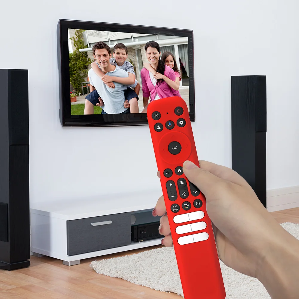 Silicone Cover with Lanyard Protective Case Anti Slip Television Remote Cover for TCL Q6 Q7 QM8 S4 S3 Series TV Remote Control