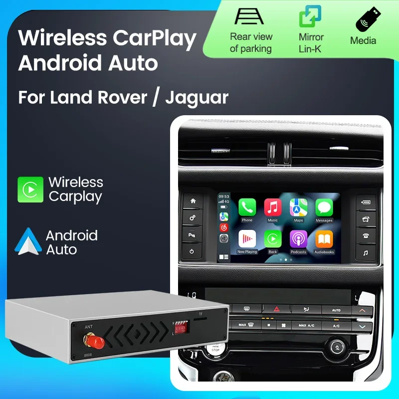 Для Land Rover Jaguar Bosch открыть 4 Evoque Freelander2 XE XF XJL беспроводной Carplay Android Авто Ai Box Mirror Link Decorder