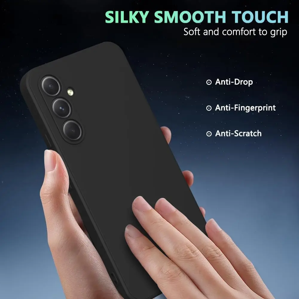 Premium Black Soft Silicone Phone Case