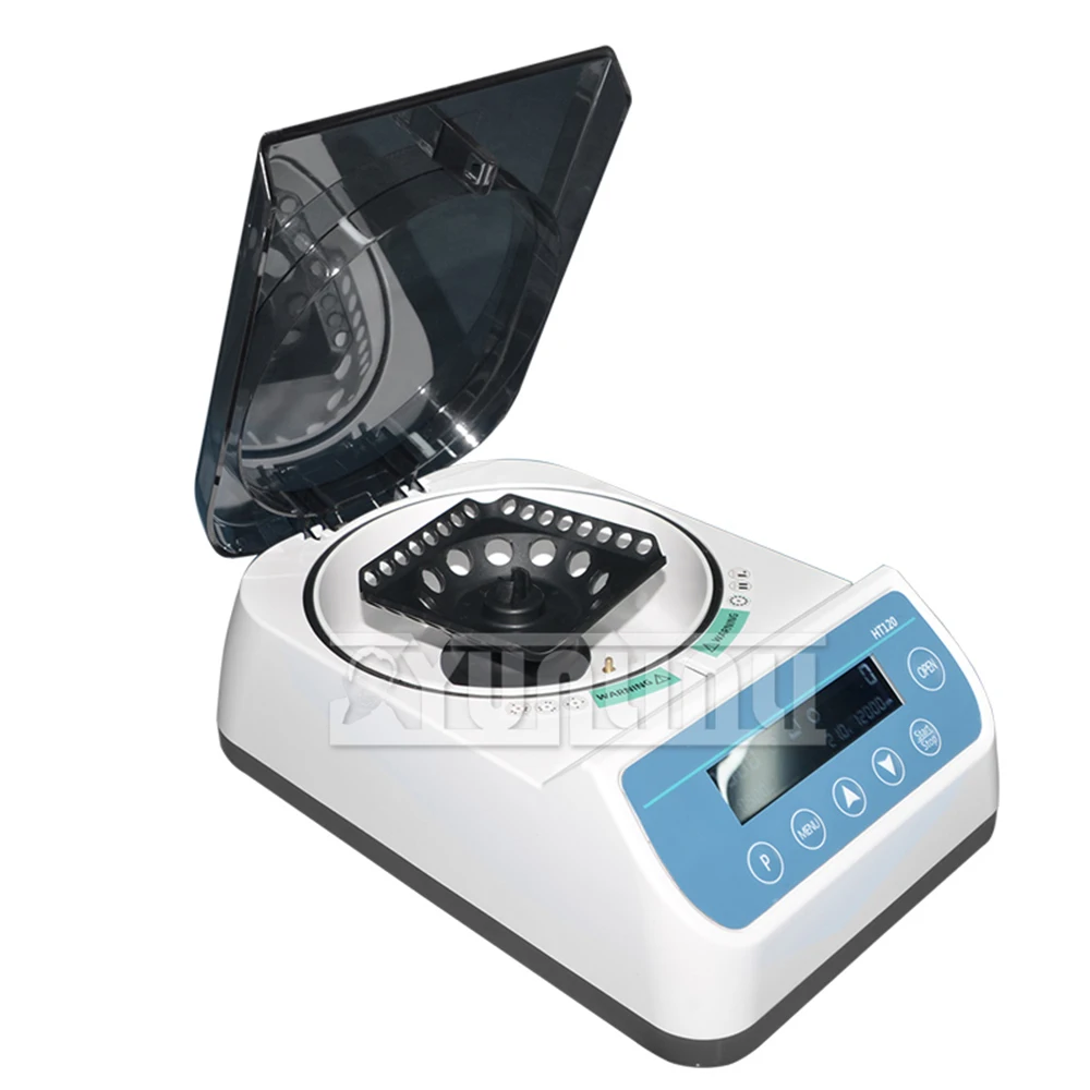 

HT120 цифровая центрифуга 100 В-240 В ПЦР микро высокоскоростная центрифуга 0,2 об/мин с ротором 0,5/1,5/2 мл для лаборатории/медицины