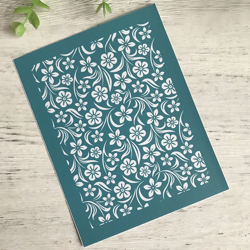 Flower Silk Screen Stencils for Polymer Clay Reusable Silkscreen Print Kit  Mesh Transfer DIY Crafts Printing Jewelry