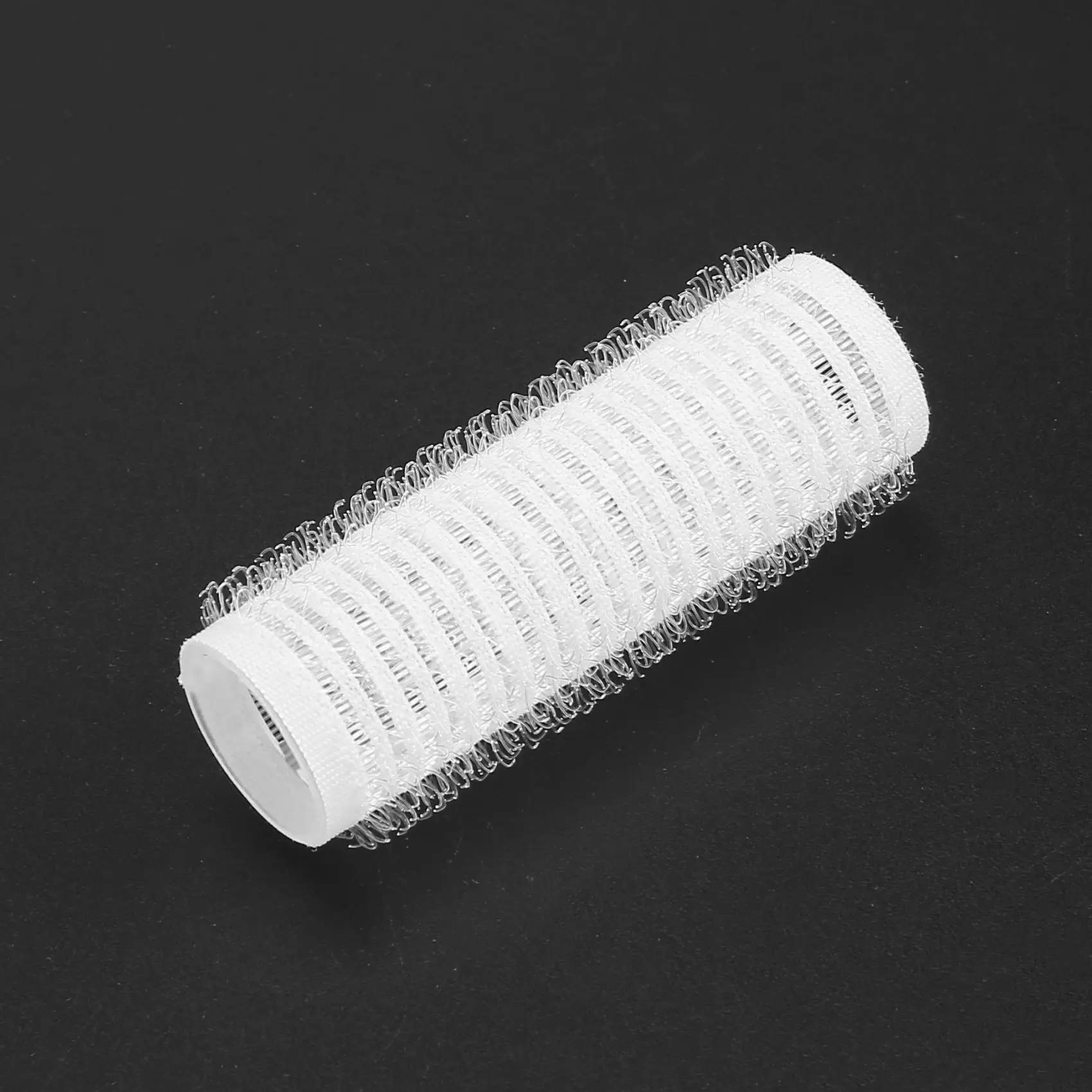 A05G-24개/세트 살롱 나일론 훅앤루프 헤어롤러 세트 헤어 루트 펌 로드 바 컬러 클립 및 고무줄 포함