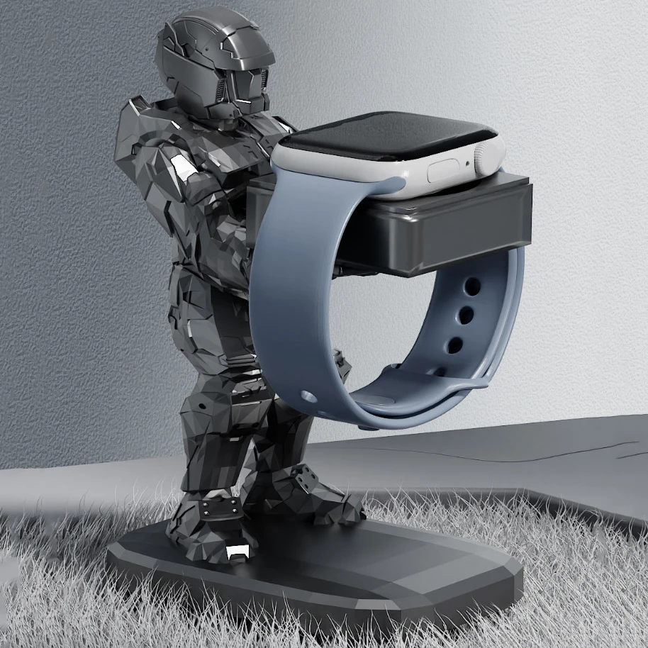 Knight Stand for Apple Watch Charger Holder iWatch 8/7/6/5/4/3/2 Bracket Watch Charging Desktop Holder Base Accessories Men Gift