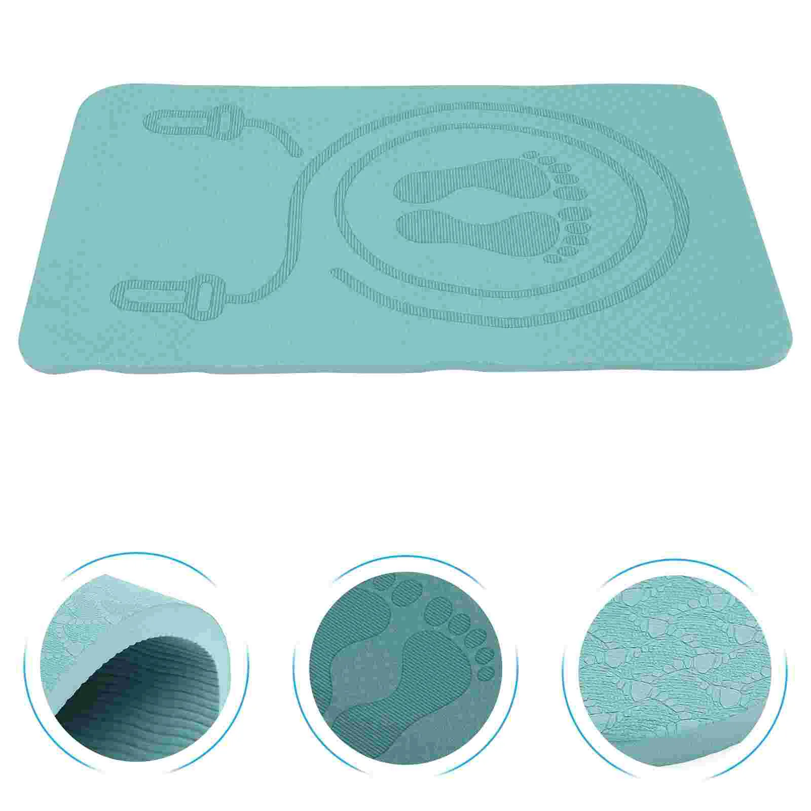 Anti-slip Skipping Rope Mat Non Exercise for Workout Carpet Shock-absorbing Tpe Gym