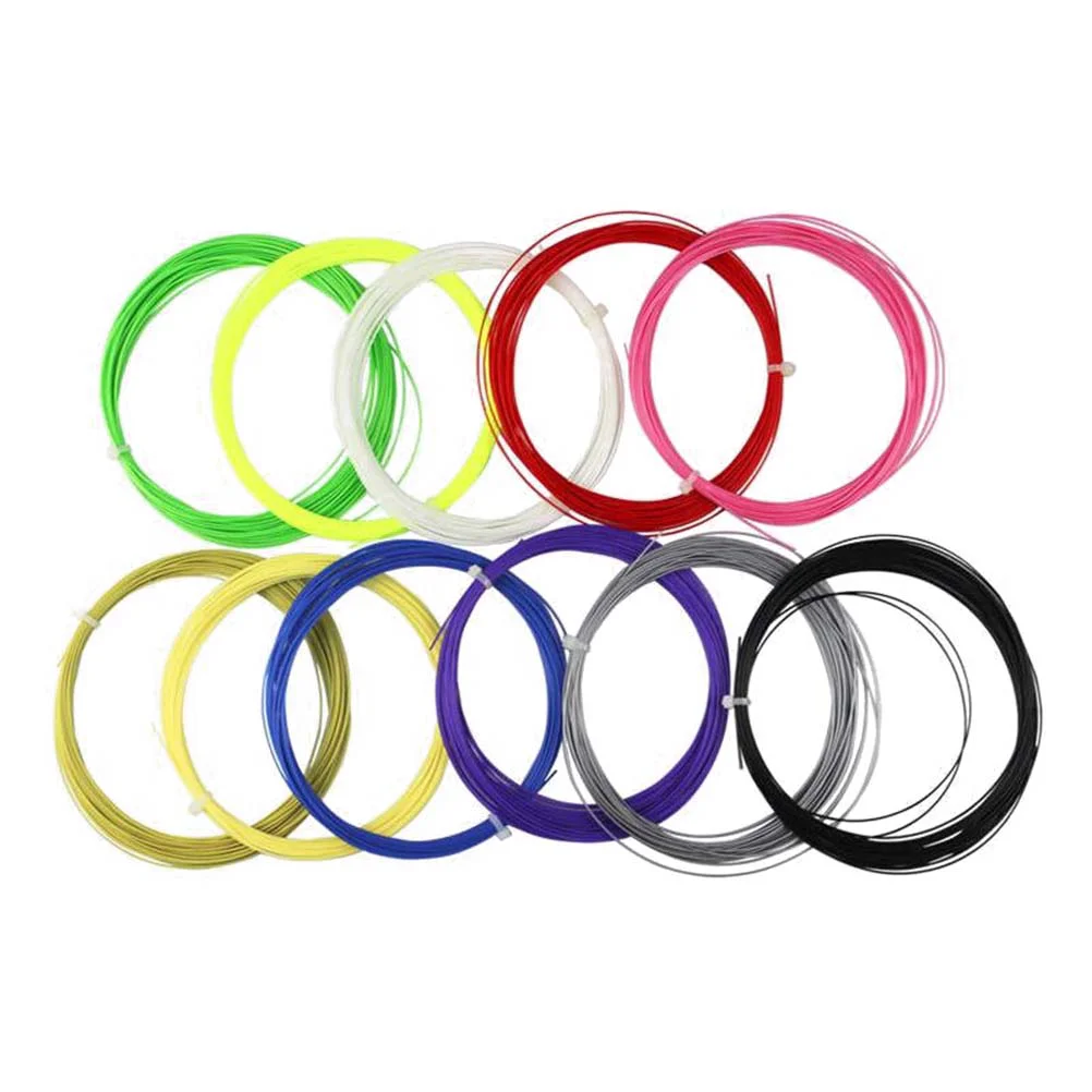 

10pcs Badminton Racket String Nylon High Elastic Racquet String Replacement Sports Rackets String Liners ( )