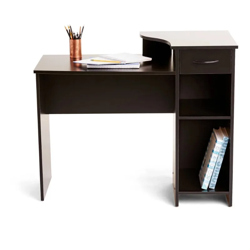 

Mainstays Student Desk with Easy-glide Drawer, Blackwood Finish Desks Office Furniture