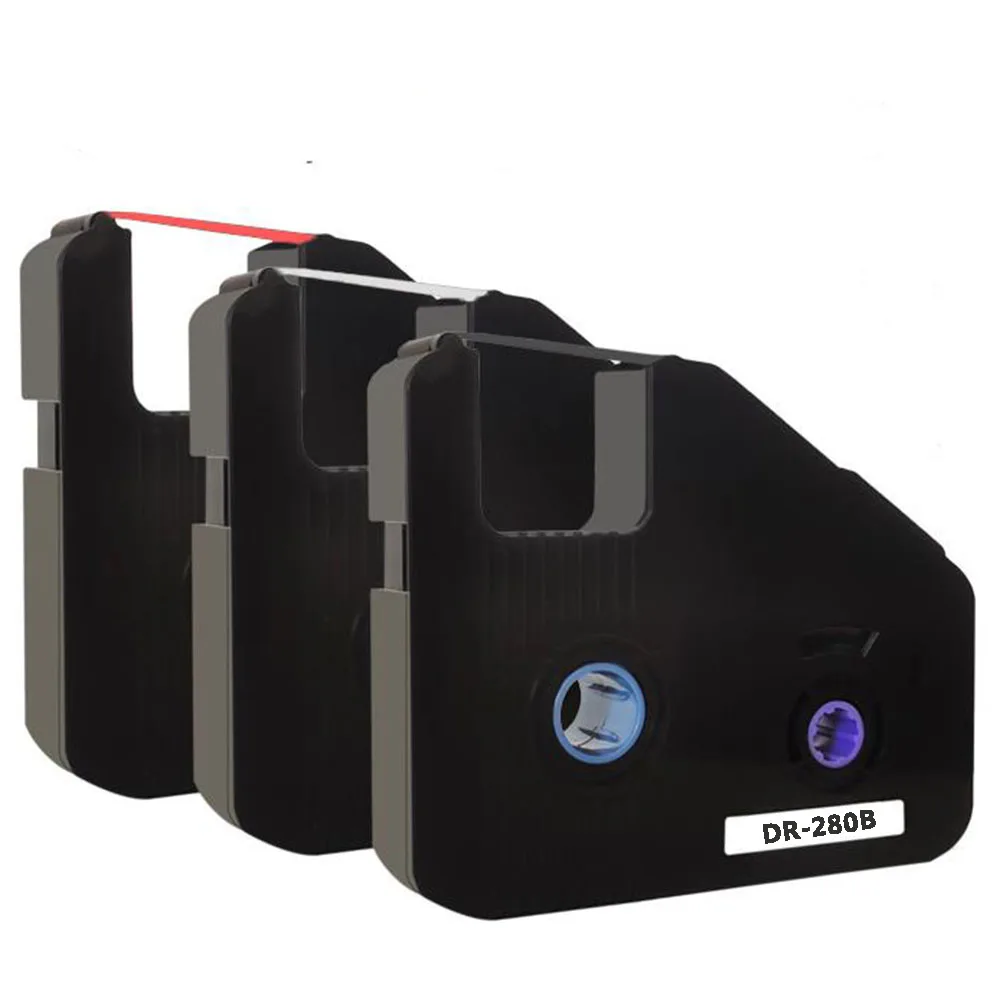 Ink Ribbon Cassette Dr280b Black Tipowriter Cartrid para C-280t Tube Tubo Cabo id Impressora Electronic Lettering Machine Pcs - Imagem 3