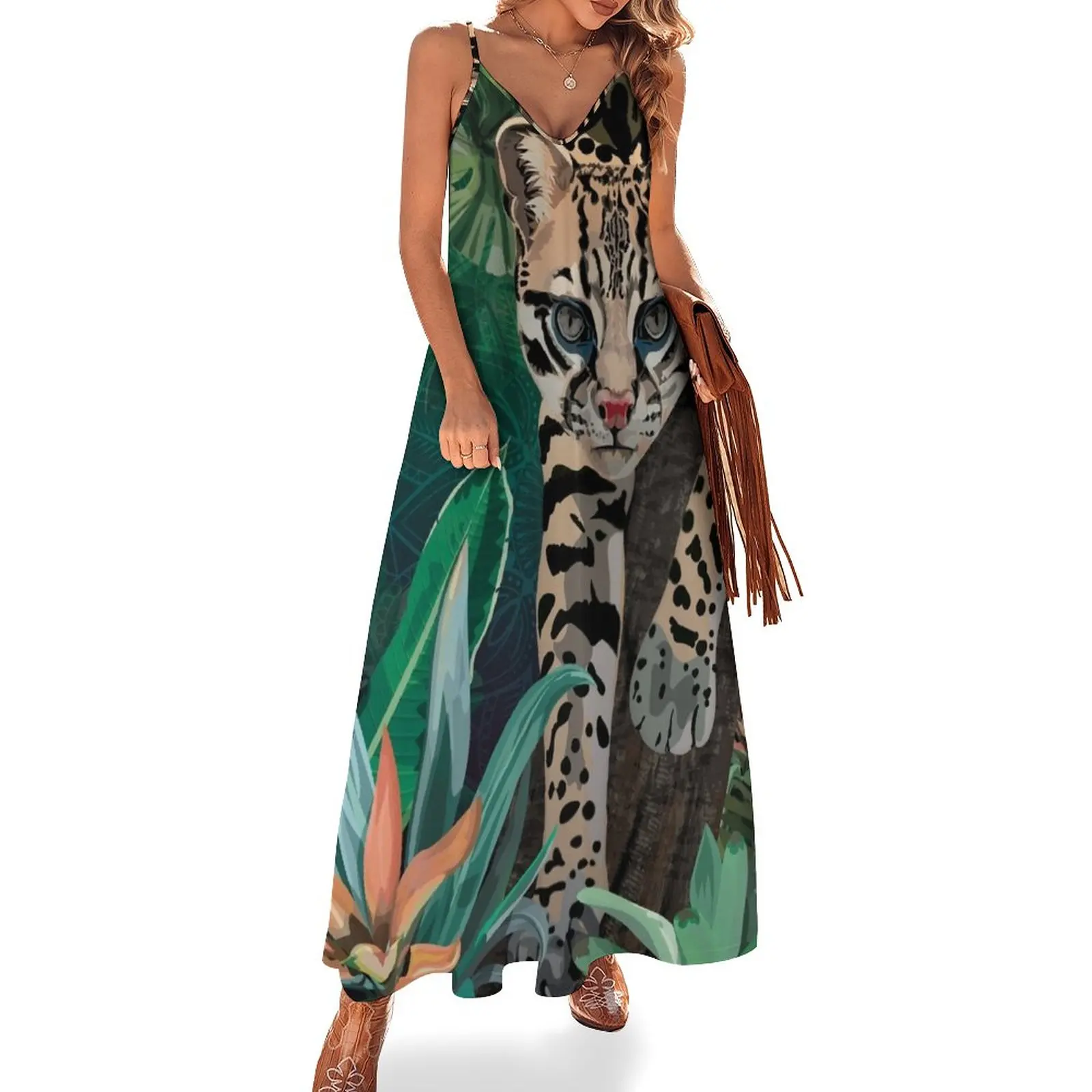 

Ocelot Sleeveless Dress Dress for pregnant women women's summer dresses 2023 Women's long dress Elegant gowns