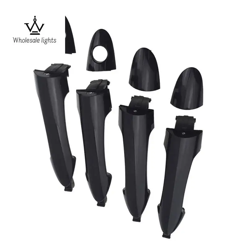 Kia Picanto 2011-2016 용 4Pcs 외부 도어 핸들-82651-1Y000 82661-1Y000 83651-1Y000 83661-1Y000