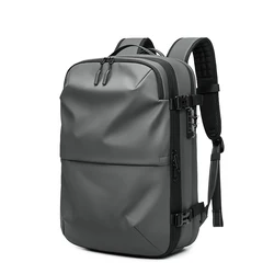 Men's Large Capacity Travel and Business Backpack - Versatile and Expandable for Hiking and Everyday Use (Grey)