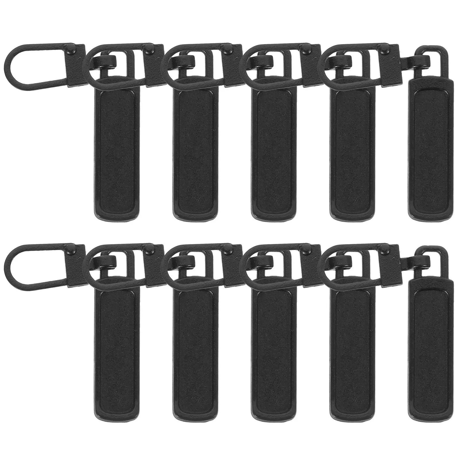 10Pcs 지퍼 손잡이 분리형 금속 교체 슬라이더 수리 키트 (자켓, 배낭, 의류, 신발용)