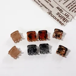 6pc Cute leopard mini small Hair Claw Clips for Women Girls Kids Children Hairpin for Hair Party Holiday Accessories Headwear