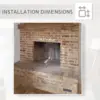 Carl 39 Inches with Trim Kit Electric Fireplace Insert Fireplace Heater 750/1500W Fire Crackling Sound Remote Control Black 4
