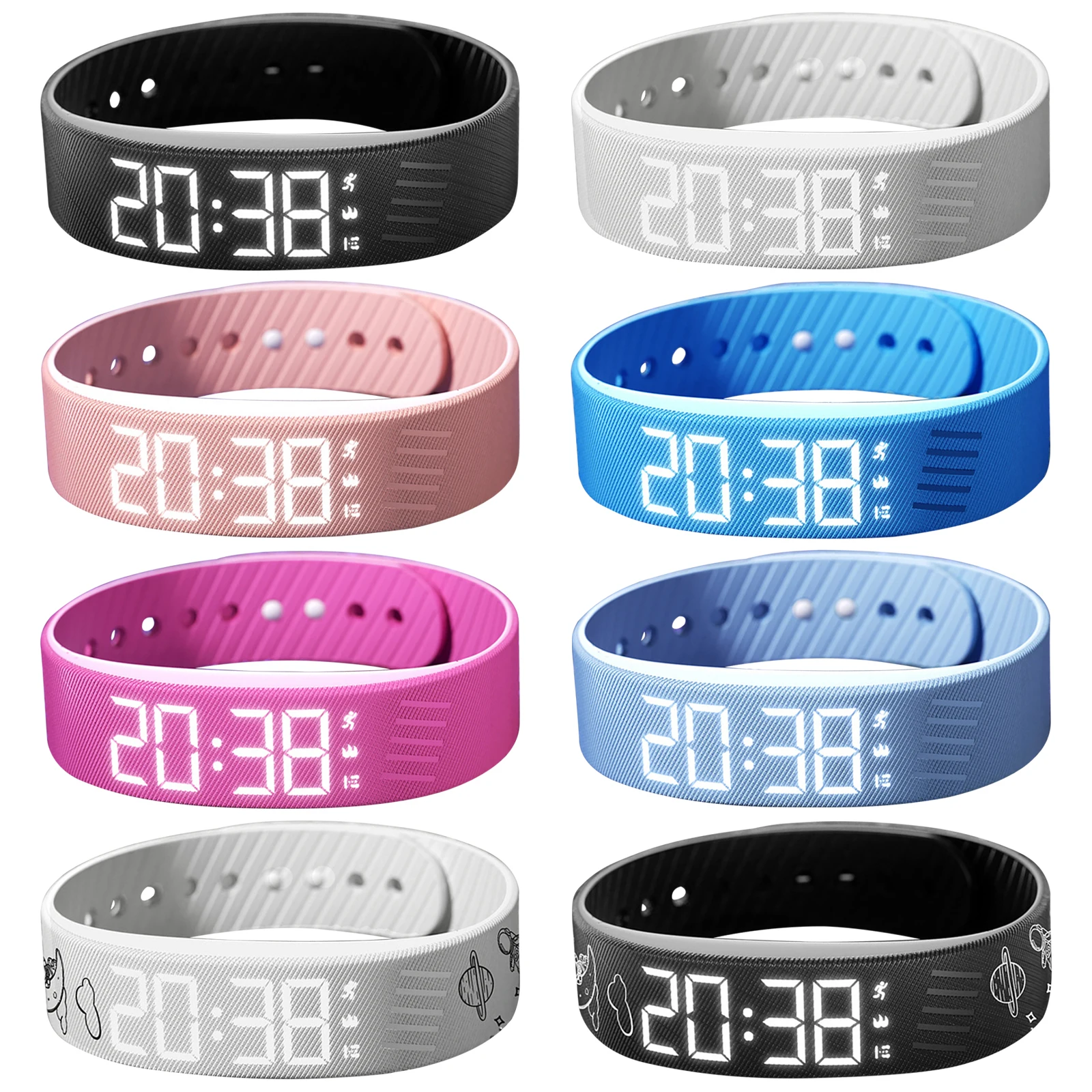 Smartband impermeabile con sveglia a vibrazione e contapassi_voghion.com