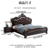 Lit King Size Moderne de Luxe avec Rangement, Cadres de Lit et Tables de Chevet Multifonctionnelles, Meubles de Chambre à Coucher 6