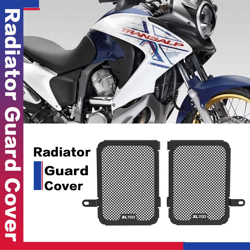 

For Honda XL 700V TRANSALP 2008-2022 2021 2020 2019 2018 2017 XL700V Transalp Radiator Grille Cover Guard Protection Protector