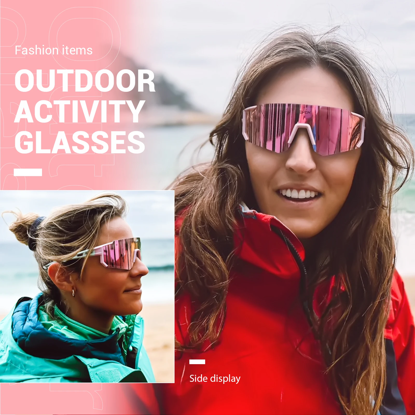 Outdoor Photochromic Sunglasses Sports Bike Cycling Glasses UV Eyewear Men Women