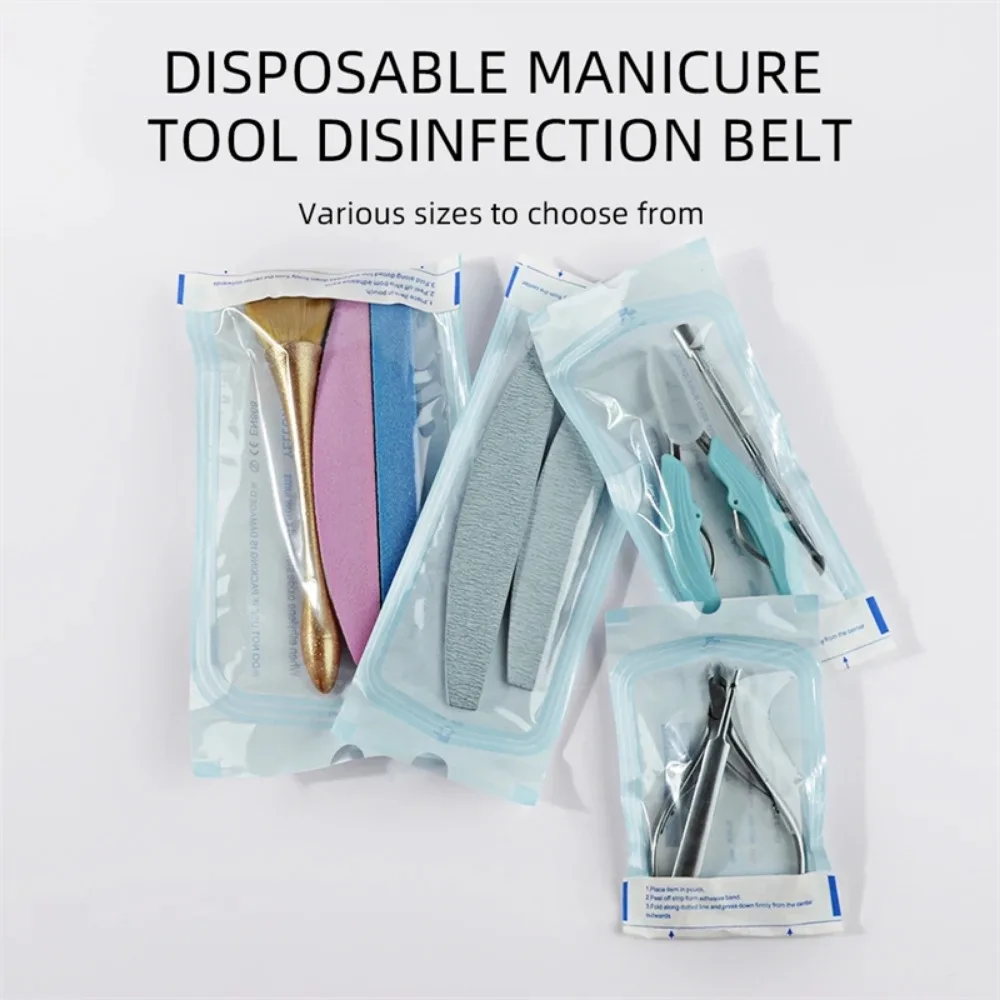 

Самозапечатывающийся мешочек для стерилизации инструментов для маникюрного салона, клейкие полоски, одноразовый пакет для хранения стоматологических инструментов и татуировок, 200 шт.