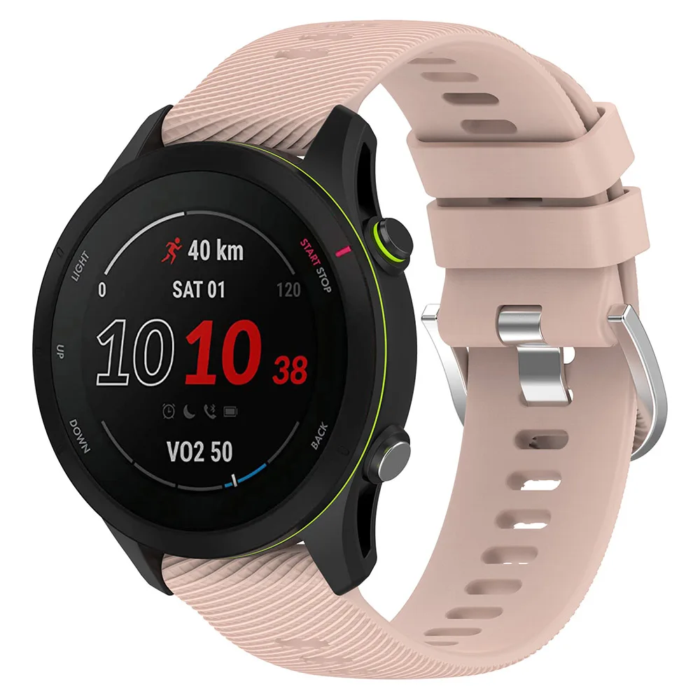  TenCloud Paquete de 5 correas compatibles con Garmin Forerunner  255/Venu 2//Vivoactive 4 bandas de silicona de 0.866 in para correa de  reloj Forerunner 255 (no para 255S) : Electrónica