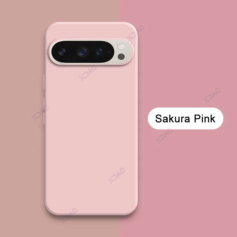 Luxury Candy Cellphone Case with Lens Protection - Soft Square Liquid Silicone Cover