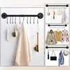 Kitchen Hook Hanging Rod Rack Punching Multi-functional Spatula Storage Wall-mounted Rack Kitchenware Bathroom Home  Big Storage 2