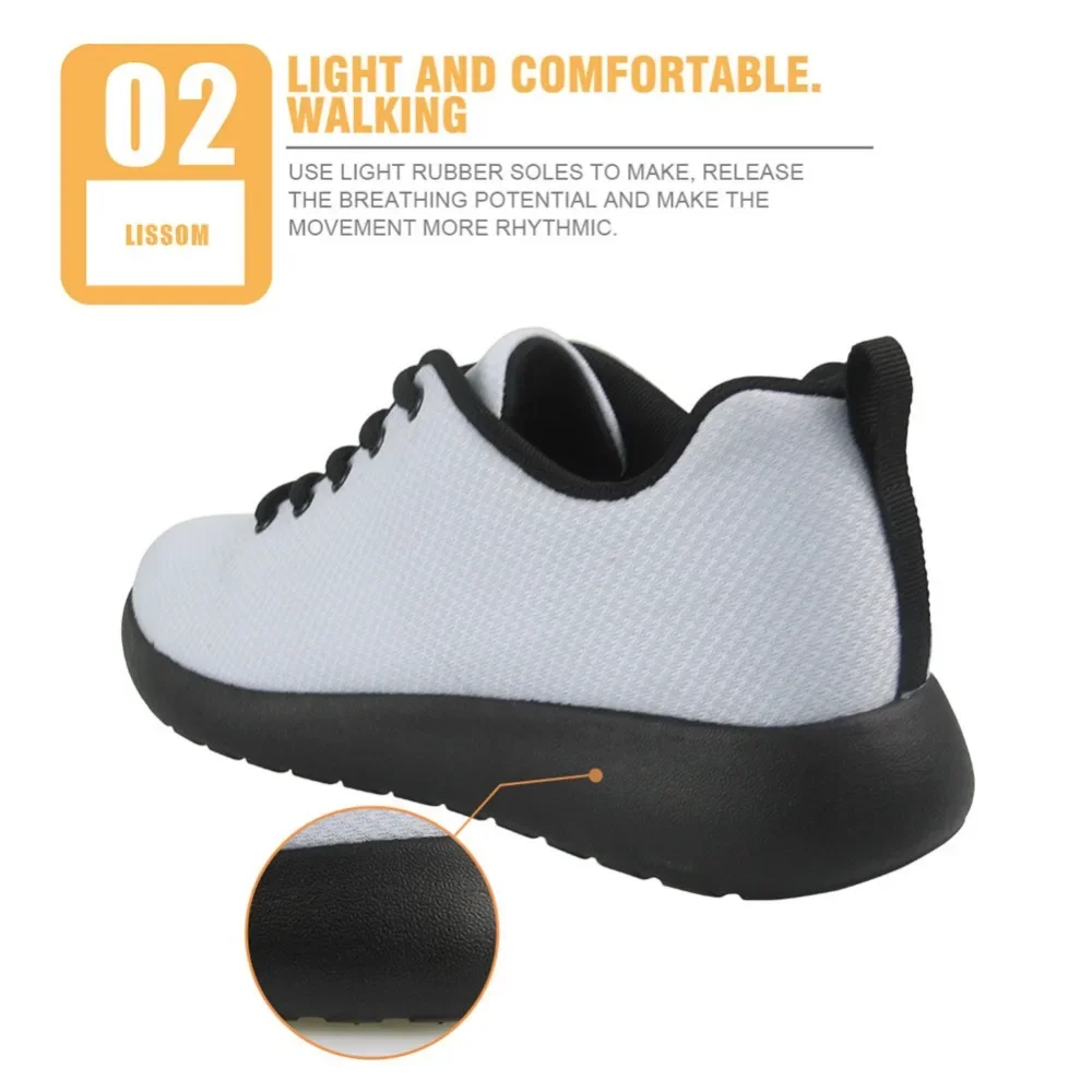 Custom Image & Logo Women Flats Sneakers Teenager Girls Casual Shoes 3D Printed Breathable Woman's Flat Shoes