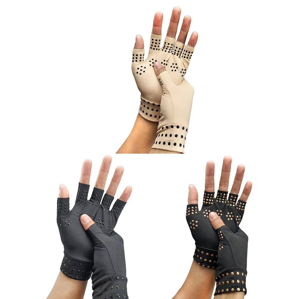 1Pair Magnetic Anti Arthritis Gloves Men Women Compression Therapy Gloves Rheumatoid Hand Pain Relief Wrist Brace Massage Gloves 5