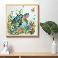 DIY Turtle and Flower 5D Special Shape Diamond Art Kits for Beginners,Diamond Art Painting Kits for Home Wall Decoration Gift 6