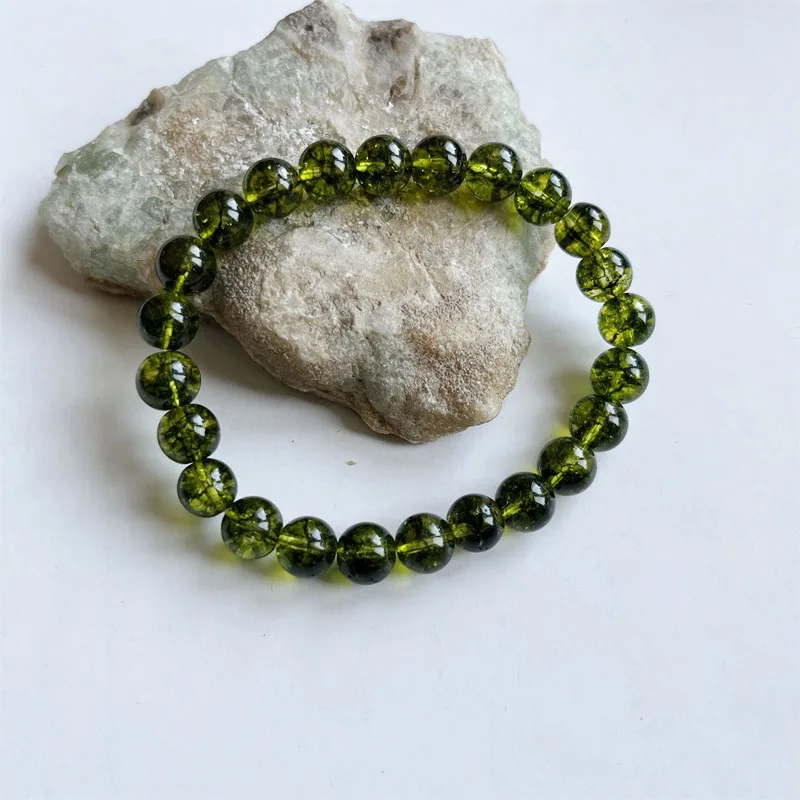 Bracciale con perline di onice nero naturale, bracciale elastico, bracciale con pietre preziose curative, braccialetto energetico protettivo, regalo Mala per uomo o donna - Italia