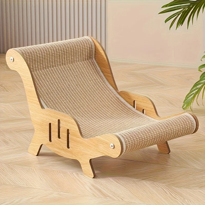 1pc Sturdy Sisal Rope Cat Scratcher Chair  Durable Scratch-resistant Casual Sofa with a Sturdy Structure and High quality Large
