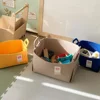 Fashion New Washable Wool felt Fabric Folding CD Storage Box Foldable Bins Toys Organizer With Lid Storage Basket Laundry Basket 4