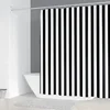 200x180cm Bathroom Waterproof Shower Curtain Simple Geometric Pattern Printing Polyester Home Decoration Curtain With 12 Hooks 6