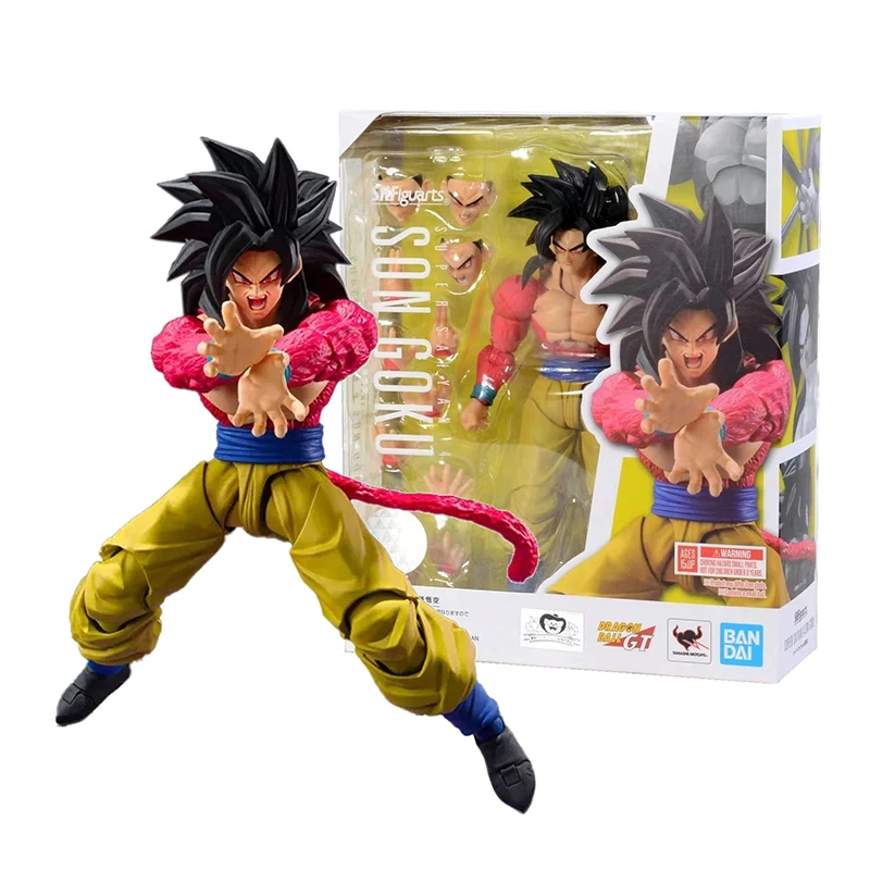 Bandai espíritos shf dragon ball gt super saiyan 4 filho goku kawaii anime  figura modelo dos desenhos animados figura de ação crianças brinquedos  colecionáveis - AliExpress